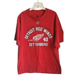 Official Licensed NHL Detroit Red Wings Zetterberg T-Shirt Collectors Unworn XL